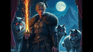 Scandinavian Warrior And His Wolves - Fantasy Theme #AIVideo #Shorts