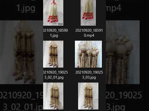 Plastic ganpati moti mala, for temple