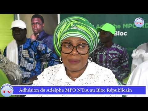 Adhésion de Adelphe MPO N'DA au Parti du Bloc Républicain BR ce samedi 27 Septembre 2025 à Porto Novo.