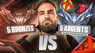 5 ARGENTS SANS SUMMONERS VS 5 BRONZES (Expérience sociale)