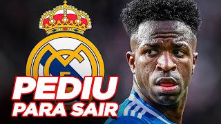 METEU A MALA: VINI JR QUER SAIR DO REAL MADRID E FEZ PEDIDO ABSURDO!
