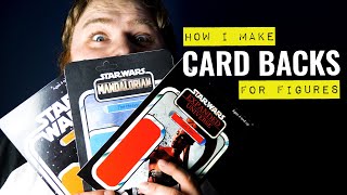 How I Make Custom Card Backs For My Action Figures