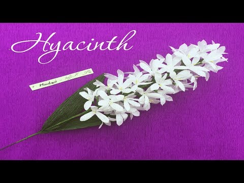 Diy Hyacinth  from crepe paper  - HMC Art