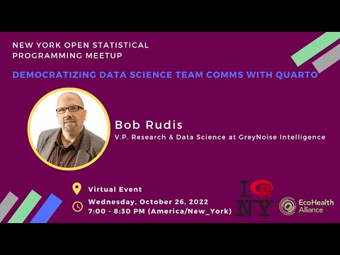 Bob Rudis - Democratizing Data Science Team Comms With Quarto