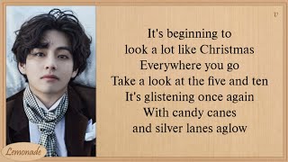 BTS V It’s Beginning To Look A Lot Like Christmas Lyrics (Cover Michael Bublé)