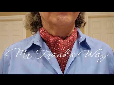 How To Tie And Wear a Scarf Like An Ascot/Cravat