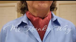 How To Tie And Wear a Scarf Like An Ascot/Cravat
