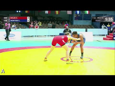 Round 2 WW - 57 kg: S. BOLKE (GER) v. L. MONTERO (CUB)