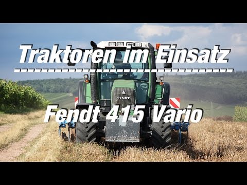 Traktoren im Einsatz: Fendt 415 Vario beim Scheibeneggen (FULL HD Film)