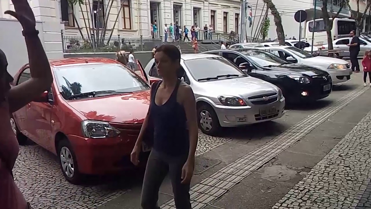 Imagem: Motoristas da Uber realizam protesto no Parque Halfeld