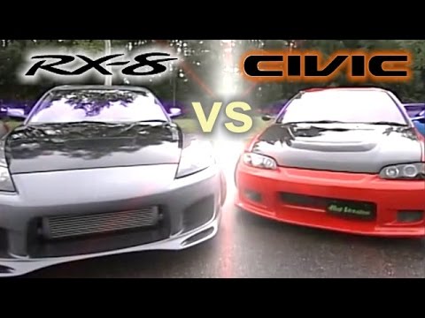 [ENG CC] Seeker Civic EG6 vs. Fujita RX-8 Touge Battle HV76
