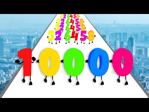 Crazy Number Run, Ball Master 2048 Shooter  - Max Level Gameplay (Part 1)