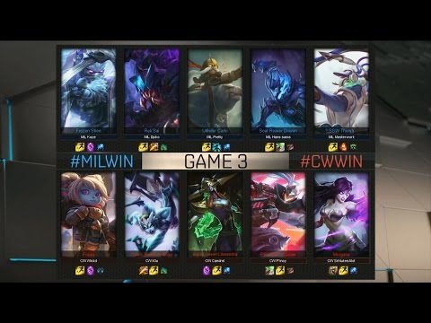 MIL vs CW Highlights Game 3 - Millenium vs Copenhagen Wolves - 2016 EU Challenger Spring Semifinal 2