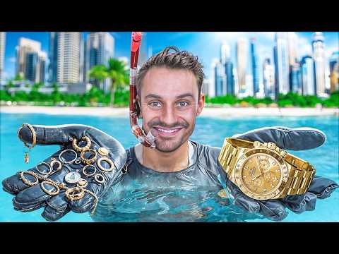 J'ai Fouillé une Plage de Milliardaires à Dubaï avec un Détecteur de Métaux (J'ai trouvé une Rolex)