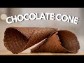 Chocolate Ice Cream Cone Recipe - Quick & Easy Waffle Cone