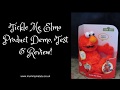 Sesame Street Tickle Me Elmo Toy Product Demo Test Review