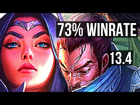 IRELIA vs YASUO (MID) | 73% winrate, 7 solo kills, Rank 12 Irelia | TR Challenger | 13.4