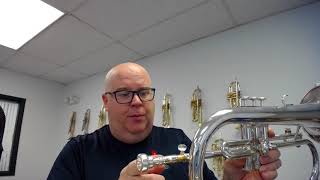 Video thumbnail for Early Yamaha 231  flugelhorn in silver plate demo: Trent Austin ACB by Austin Custom Brass
