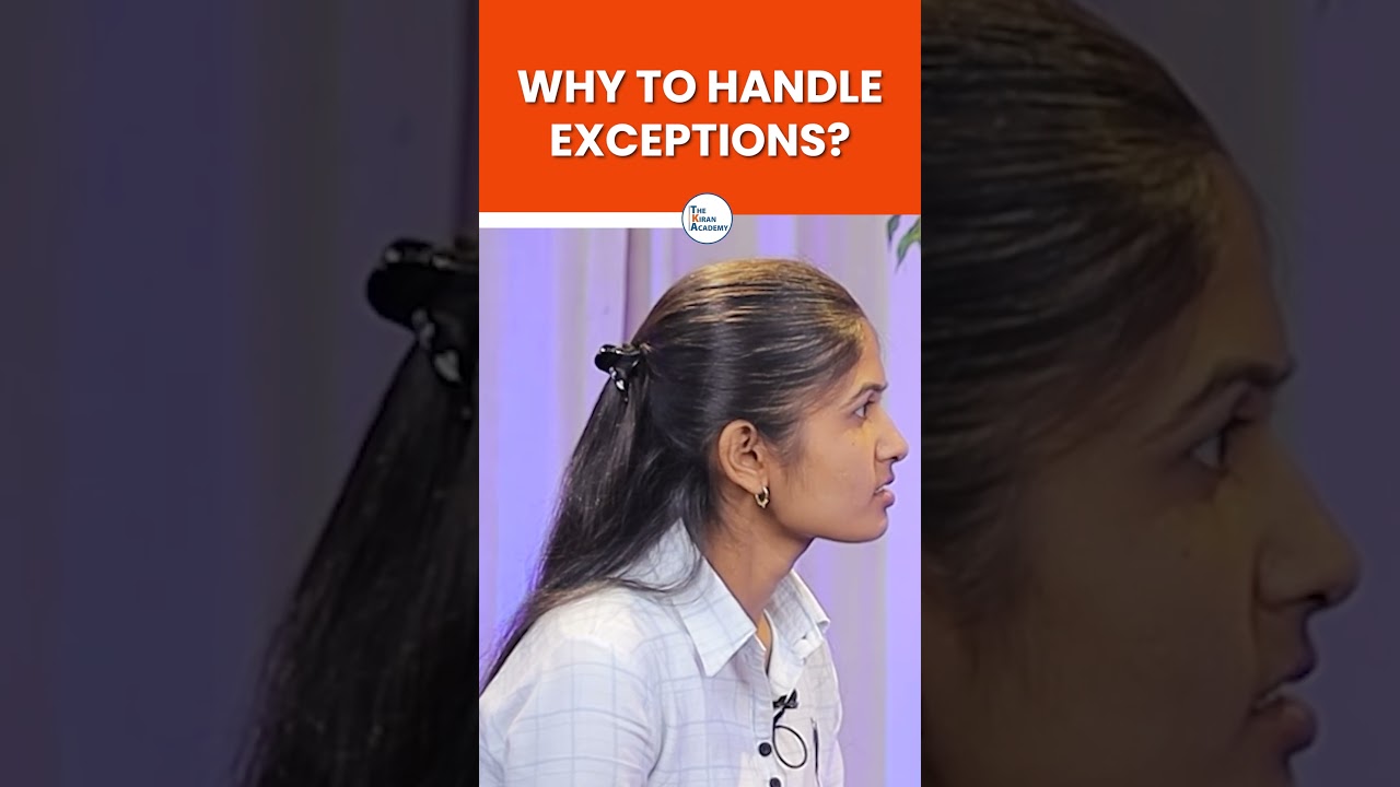 Why To Handle Exceptions in Python? |  #thekiranacademy