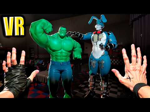 VR Халк защищает охранника в пиццерии Фредди Бонелаб FNAF COOP BONELAB