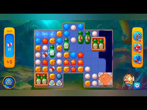 фишдом 2023  #  11137 уровень - прохождение без бустеров # Fishdom,   11137  level - no Boosters.