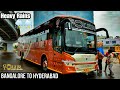 Bengaluru To Hyderabad In Heavy Rains SCANIA SLEEPER INAUGURAL BUS JOURNEY GOTOUR TRAVELS