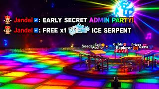 EARLY ADMIN PARTY IS FINALLY HERE! In Grow a Garden 2 Roblox