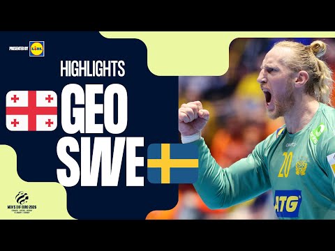 Georgia vs Sweden | Highlights | Men's EHF EURO 2026