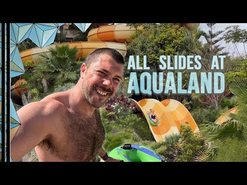 🇪🇸 | Aqualand | ALL slides at Tenerife's OTHER water park!