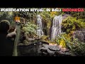 I Did a PURIFICATION RITUAL in Bali Indonesia 🇮🇩 at Taman Beji Griya Waterfall