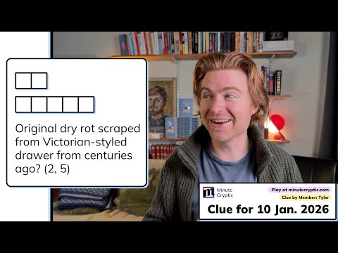 Minute Cryptic Clue 564: Original dry rot scraped from Victorian-styled drawer from centuries ago?