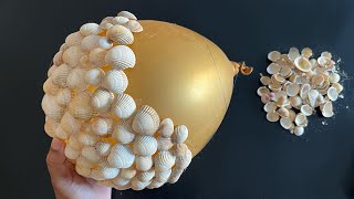 Unique craft using waste Balloon and Seashells / Home Decoration Ideas / Best out of waste / DIY