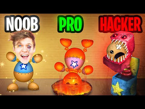 Can We Go NOOB vs PRO vs HACKER In KICK THE BUDDY!? (UNLOCKING ALL NEW WEAPONS & MORE)!