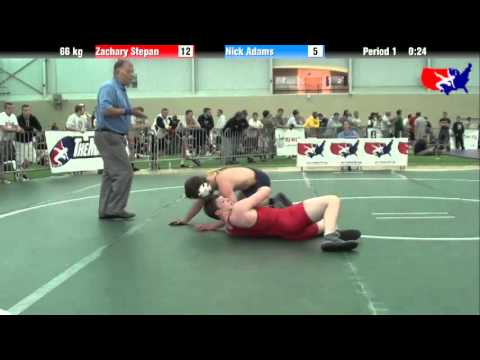 Zachary Stepan vs. Nick Adams at 2013 ASICS University Nationals - FS