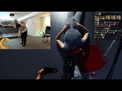 xQc Plays Blood Trail VR
