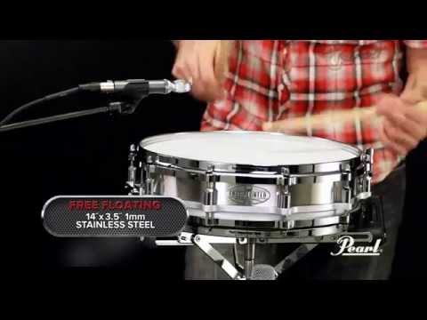 Pearl 14x3.5 Stainless Steel Free Floating Snare Drum