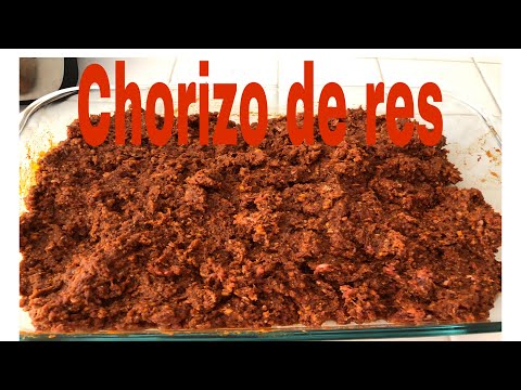 COMO PREPARAR CHORIZO DE RES RECETA CASERA