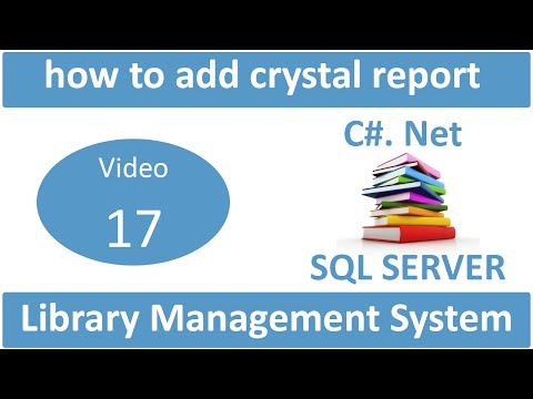 how to add crystal report in library management system