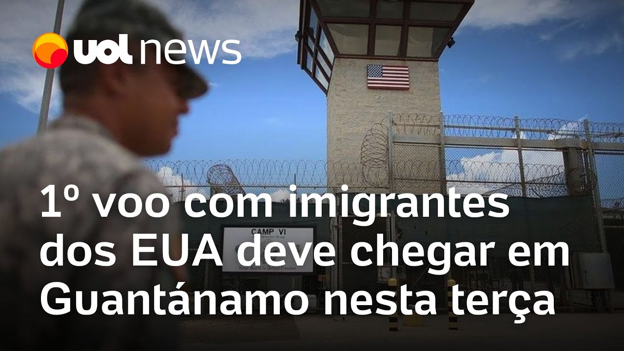 Primeiro voo com imigrantes irregulares dos EUA deve chegar em Guantánamo nesta terça