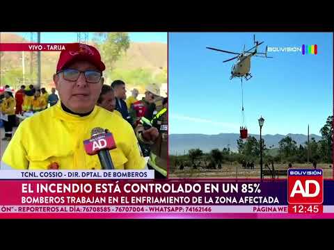 Incendio en Tarija fue controlado en un 85%