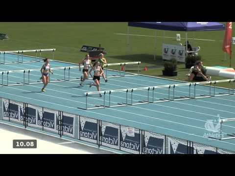 2014 Vic Open T&F Champs. U18 Heptathlon 100m Hdls