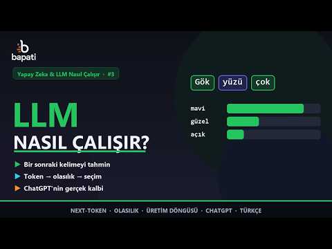 LLM Nasıl Çalışır? Token, Embedding ve Transformer Sade Anlatım