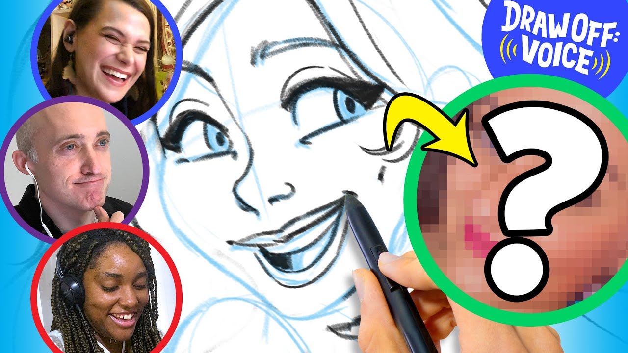 Artists Draw A Stranger Based Only On Voice (Kelsey) Draw-Off Voice