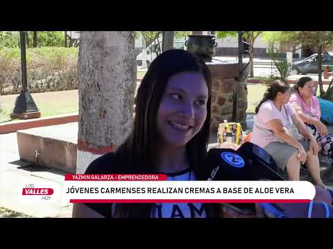 Ante la falta de trabajo, jóvenes de El Carmen deciden emprender: elaboran cremas de aloe vera