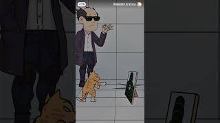 Funny Agent cat | Anime cartoon . #Trendy #Animation #humor #cartoon #cat