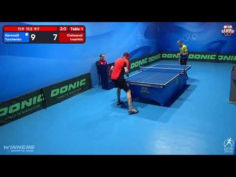 13:30 Hennadii Yurchenko 3-0 Oleksandr Ivashkin West 1 WIN CUP 27.11.2022 | TABLE TENNIS WINCUP