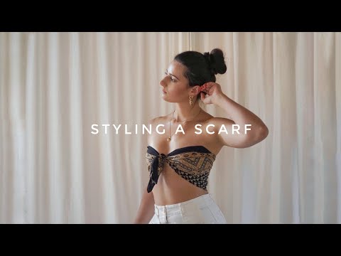 EASY WAYS TO STYLE A SCARF FOR SUMMER | Gemary
