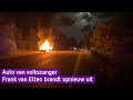 Auto van volkszanger Frank van Etten brandt opnieuw uit