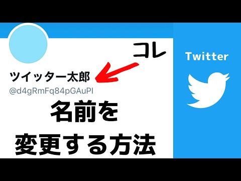 Twitter 名の変更: 微妙な違いがあります