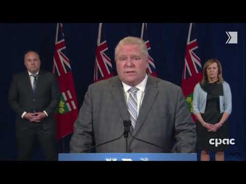 Ontario Premier Doug Ford gives a COVID 19 update April 23, 2020